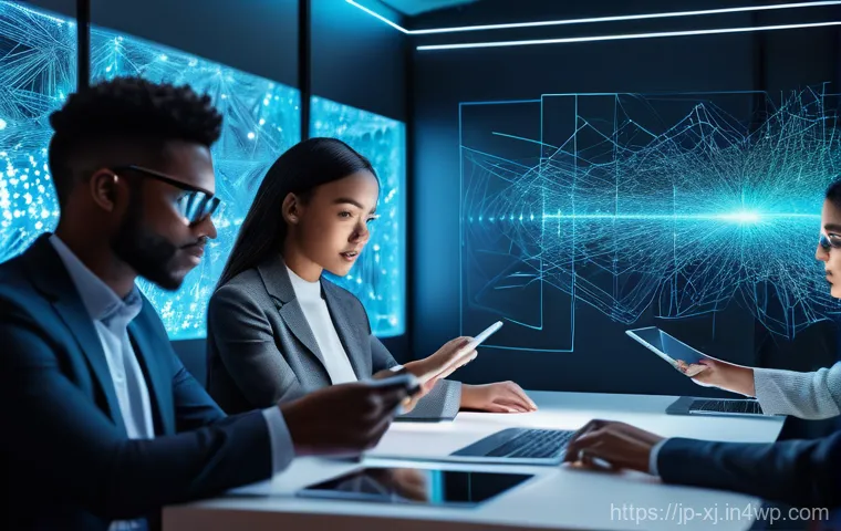 세그먼트 분석의 피드백 루프 구축하기 - **Prompt Title: AI Unveiling Hidden Customer Needs**
    **Prompt:** A vibrant, futuristic office se...