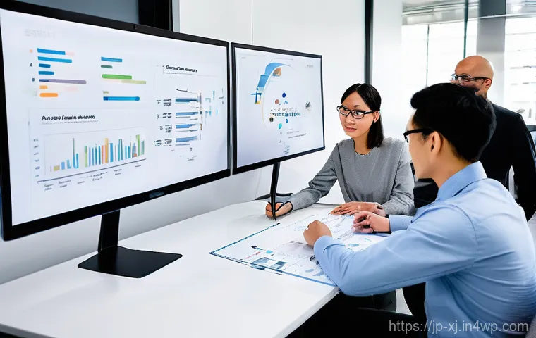 효과적인 세그먼트 분석을 위한 팀 구성 전략 - **A Diverse Segment Analysis Team Collaborating with Purpose**
    A photorealistic, brightly lit sc...