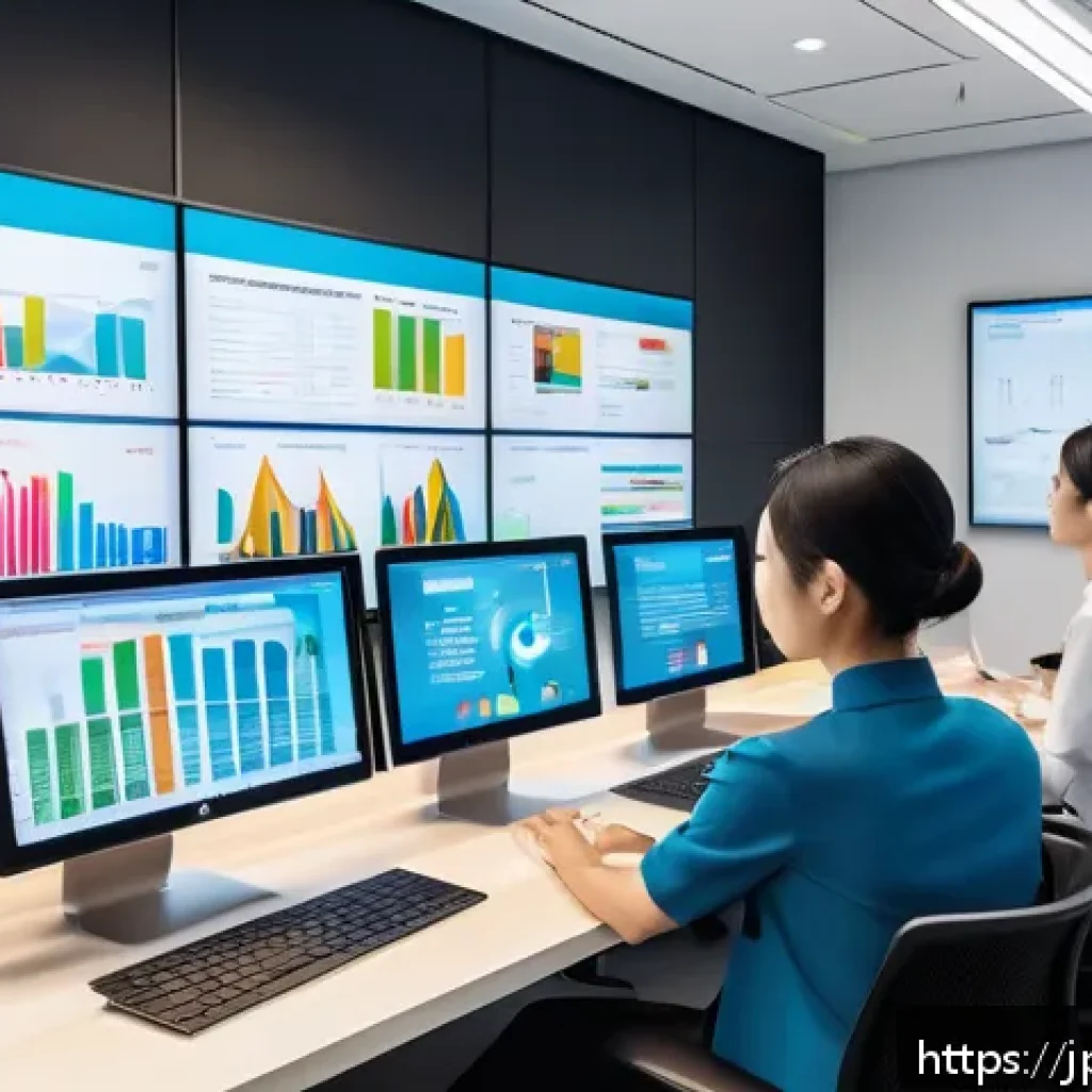 사용자 세그먼트 발굴을 위한 성과 기반 접근법 - A modern Japanese office setting with a diverse team of professionals—data scientists, marketers, an...